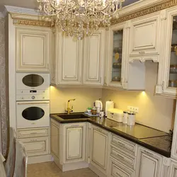 Beige gold kitchen photo