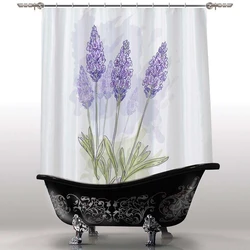 Bath with lavender photo