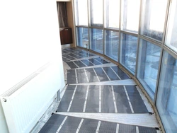 Heated floors loggia photo