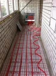 Heated floors loggia photo