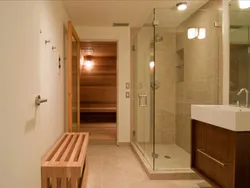 Bath in basement photo