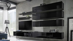 Living Room Black Gloss Photo