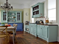 Blue Green Kitchen Photo
