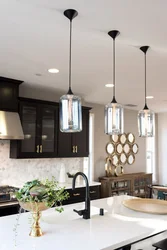 Photo of lanterns in the kitchen