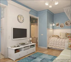 Photo of a one-room Khrushchev-era bedroom