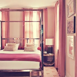 Peach Bedroom Curtains Photo