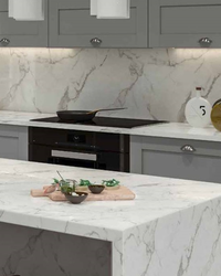 Calacatta countertop kitchen photo