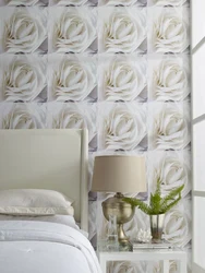 Белыя ружы фота спальні
