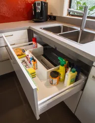 Photo of kitchen sink drawer