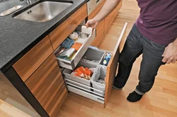 Photo of kitchen sink drawer