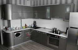 Kitchen photo silver metallic