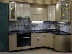 Kitchen photo silver metallic