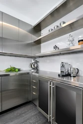Kitchen photo silver metallic
