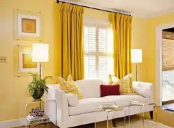 Beige yellow living room photo