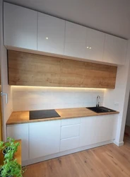 White two-level kitchen photo
