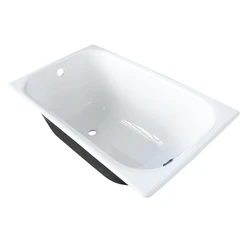 Sit-down cast iron bathtub photo