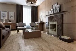 Photo of brown living room tiles