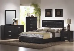 Bedrooms in leather photos