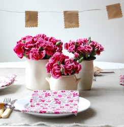 Стол на кухню фото цветов