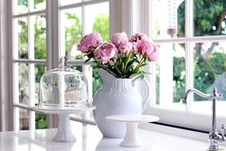 Стол на кухню фото цветов