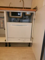 Dishwasher built into the kitchen photo