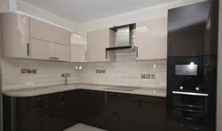 Kitchens with black top photo