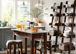 Kitchen Shelf Table Photo