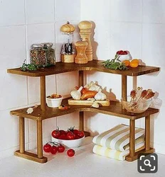 Kitchen shelf table photo