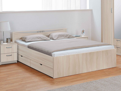 Photo of sleeping beds with drawers