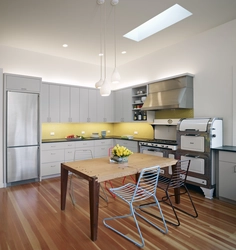 Gray kitchen ceiling photo