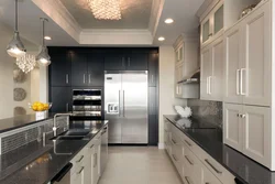 Gray kitchen ceiling photo