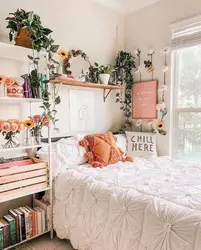 Фота маленькіх спальні з кветкамі