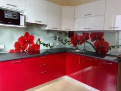 Photo Of Flowers For Kitchen Panel