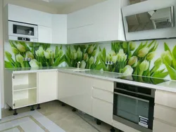 Photo Of Flowers For Kitchen Panel