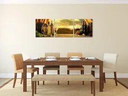 Картина стол на кухне фото