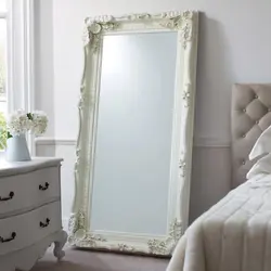 White mirror for bedroom photo