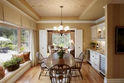 Ceiling window in the kitchen photo