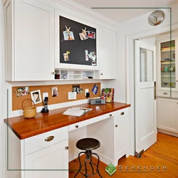 Photo of work tables in the kitchen