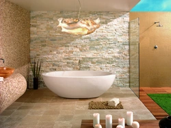 Bath tiles stone photo