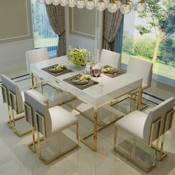 Rectangular Tables In The Kitchen Photo