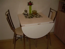 Rectangular tables in the kitchen photo