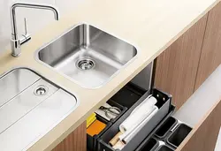 Rectangular sinks in the kitchen photo