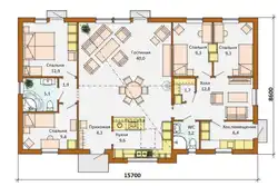 House plan with living room photo