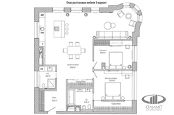House plan with living room photo
