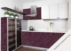 Plastic kitchens with flowers photo