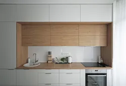 Straight kitchen with top photo