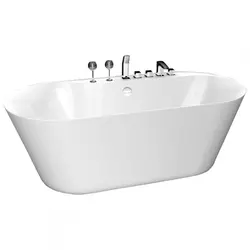 Bathtubs with built-in mixer photo