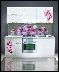 Flowers On Kitchen Cabinets Photo