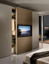 Телевизор В Нише Спальня Фото