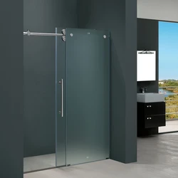 Photo of shower doors in the bathroom